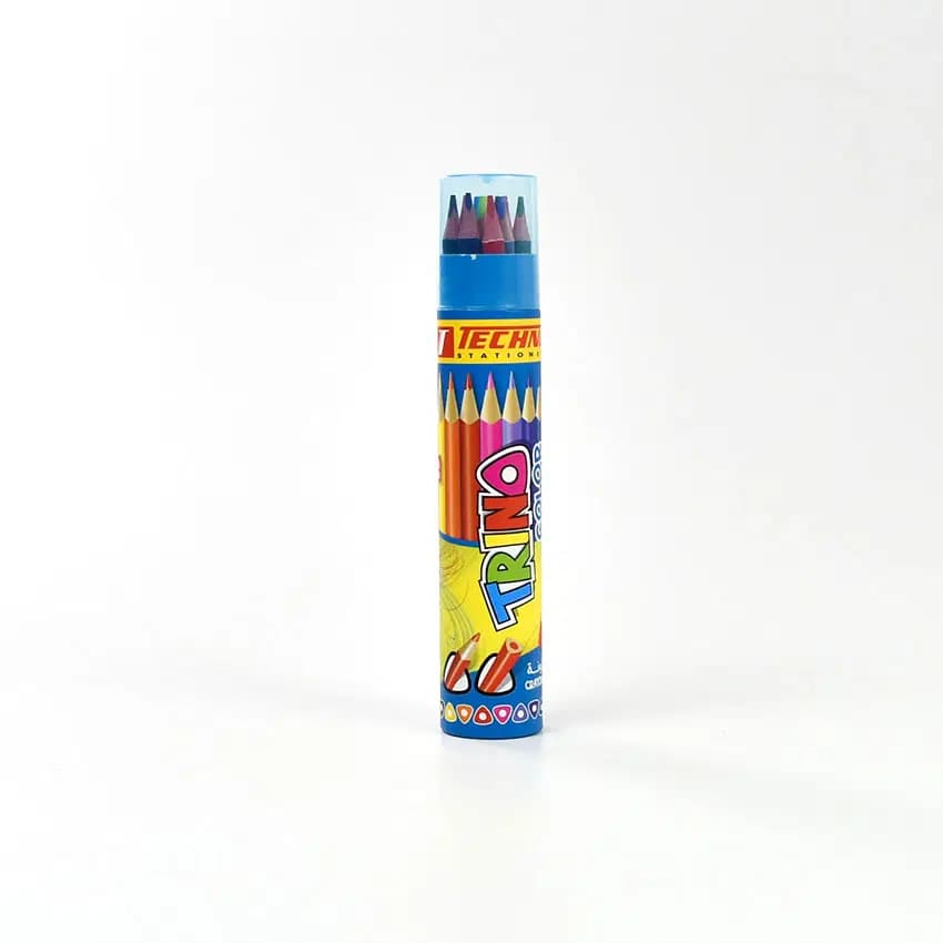 Crayon de Couleur Trino Boite Ronde de 12PCS 5298