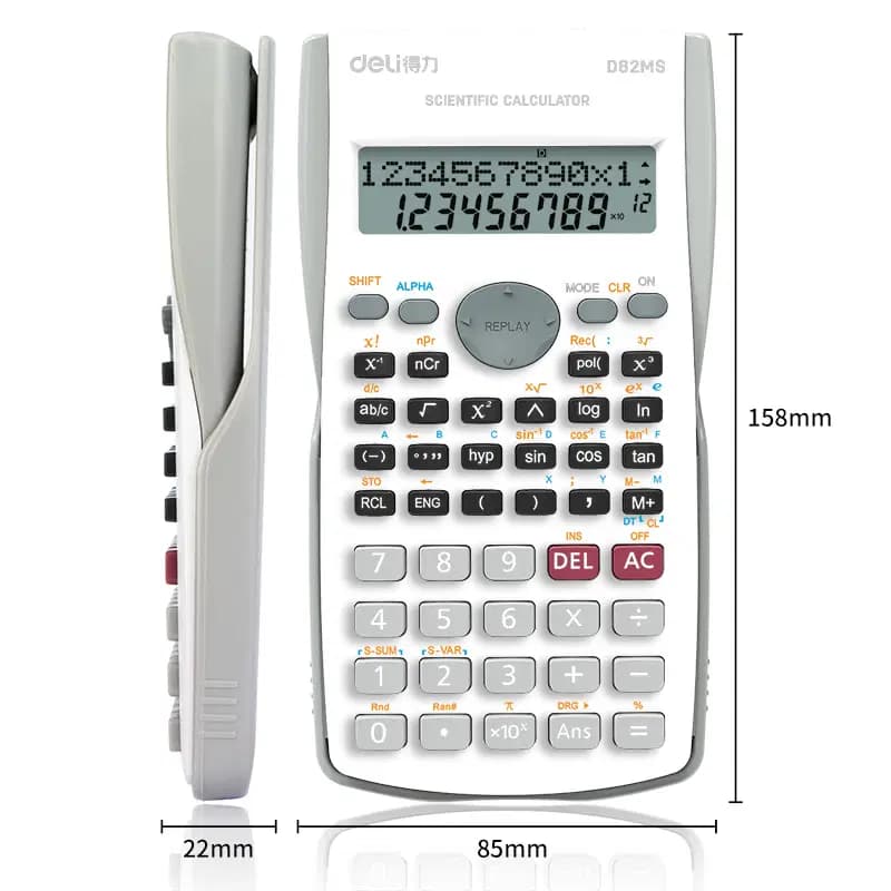 Calculatrices Scientifique 12 Chiffre 158*85*22MM White 3