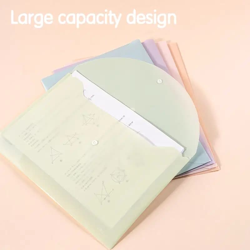 Pochette Pour Documents a Button 0.16mm Deli F731 3