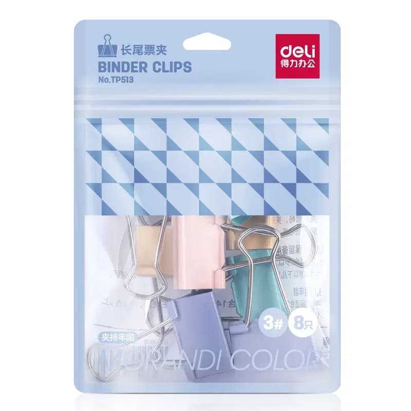 Clip Metalique Couleur 32MM Deli TP513