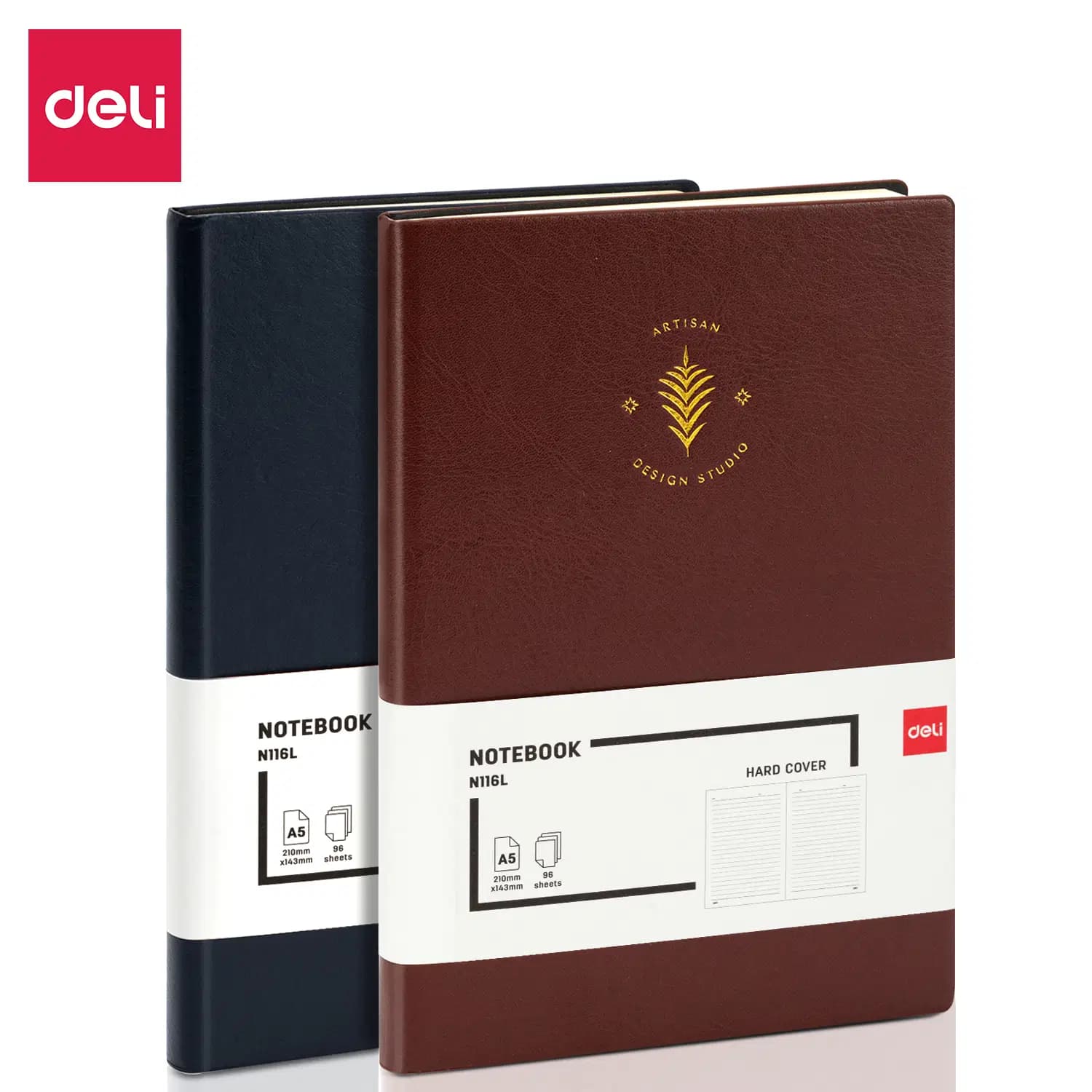 Notebook A5 Cuir de Base 80G/96F