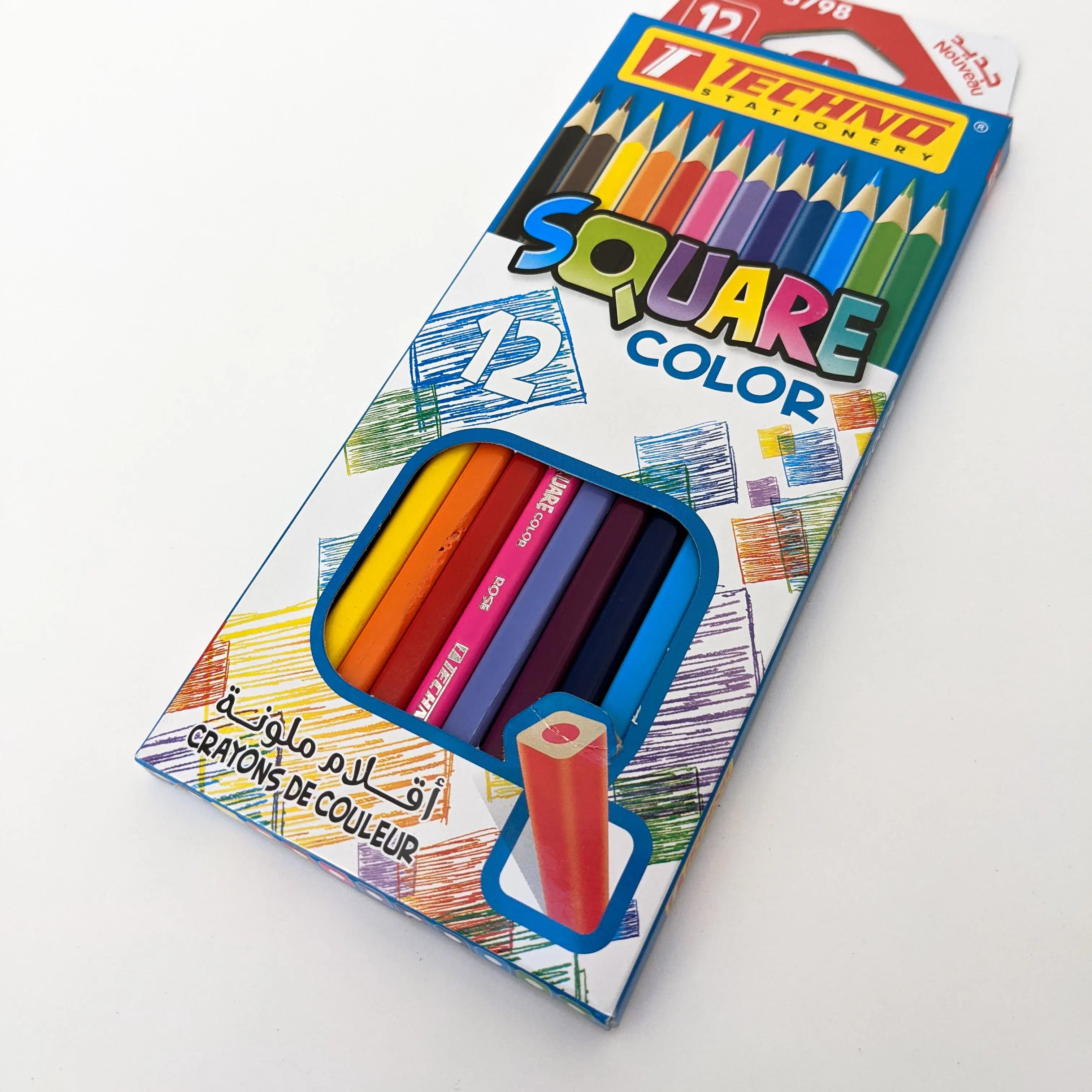 Crayons Couelirs Square Color Bte de 12 Couleur Techno 5798 3