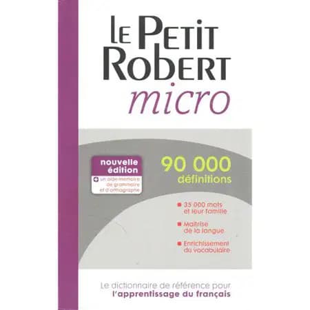 Dictionnaire le Petit Robert Micro