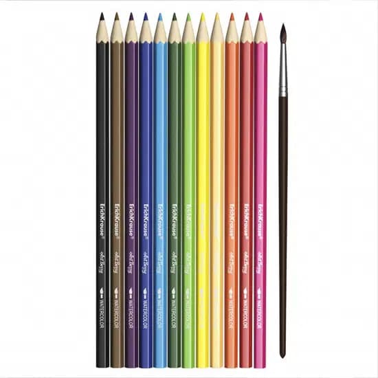 Crayon de Couleur Aquarelle Artberry de 12 Gm +pinceau Erich Krause EK-32485 3