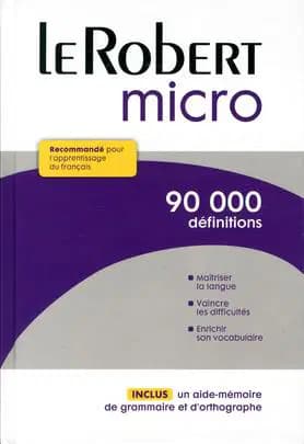 Dictionnaire le Robert Micro