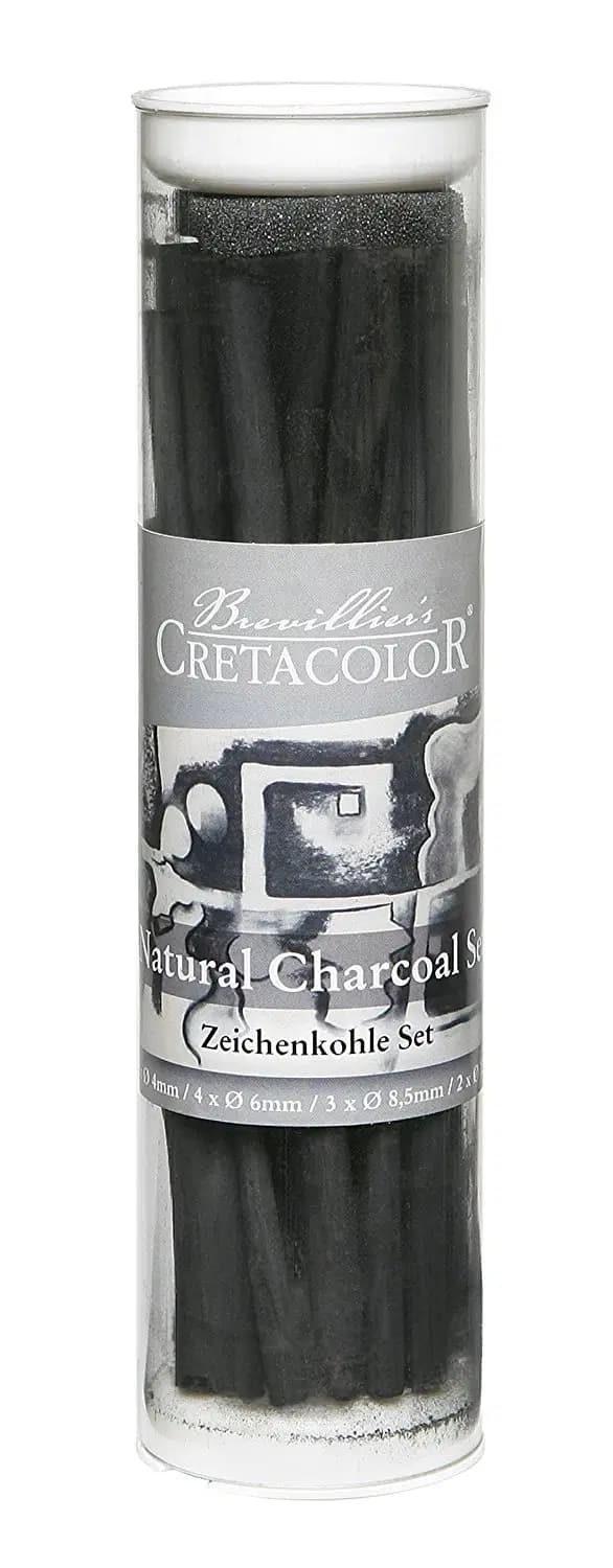 12 Etuit de Charcoal Cretacolor