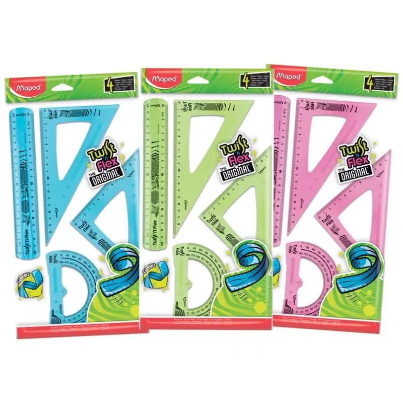 Kit de Tracage 04 Pcs 20CM Twistn Flex Maped 897158