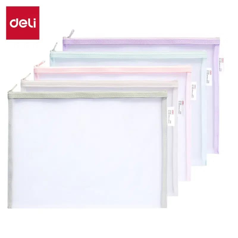 Pochette Pour Documents Zip Avec Porte Etiquette 140G/M2