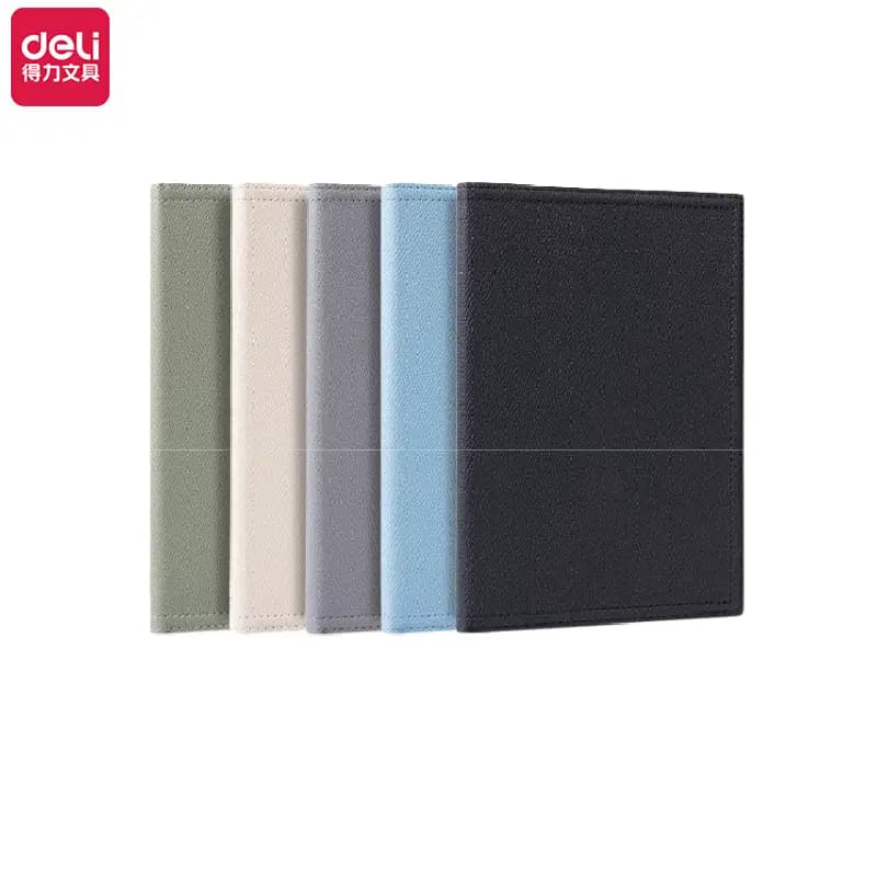 Note Book Leather Cover 205*141MM 70G/80F Deli BP155