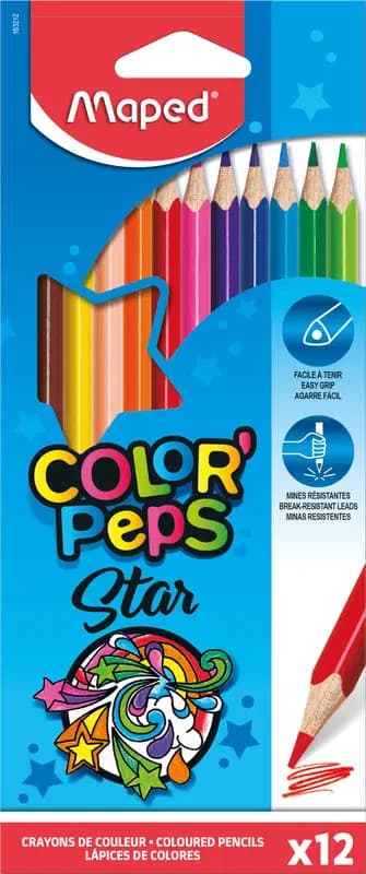 Crayon de Couleur Maped de 12PCS Color'peps