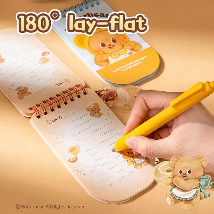 Bloc Notes Scolaire Pm Spiral 135*78MM 80G/48FS Butter Bear 4