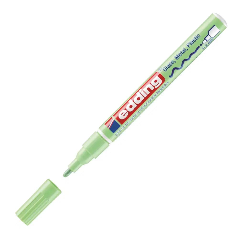 Marquer Gloss Metal Plastic Joune Edding 2
