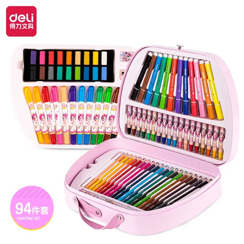 Valisette 179PCS D'instrument de Peinture Fillette Deli Ref 75411 2