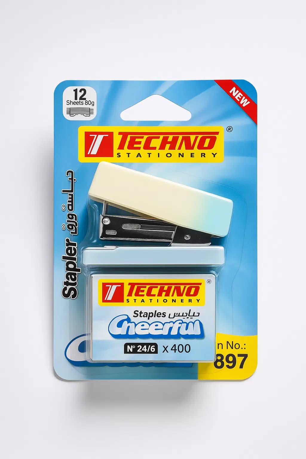 Agrafeuse Mini 24/6 26/6 (12F/80G) Cheerful Sb Ref 7897 2