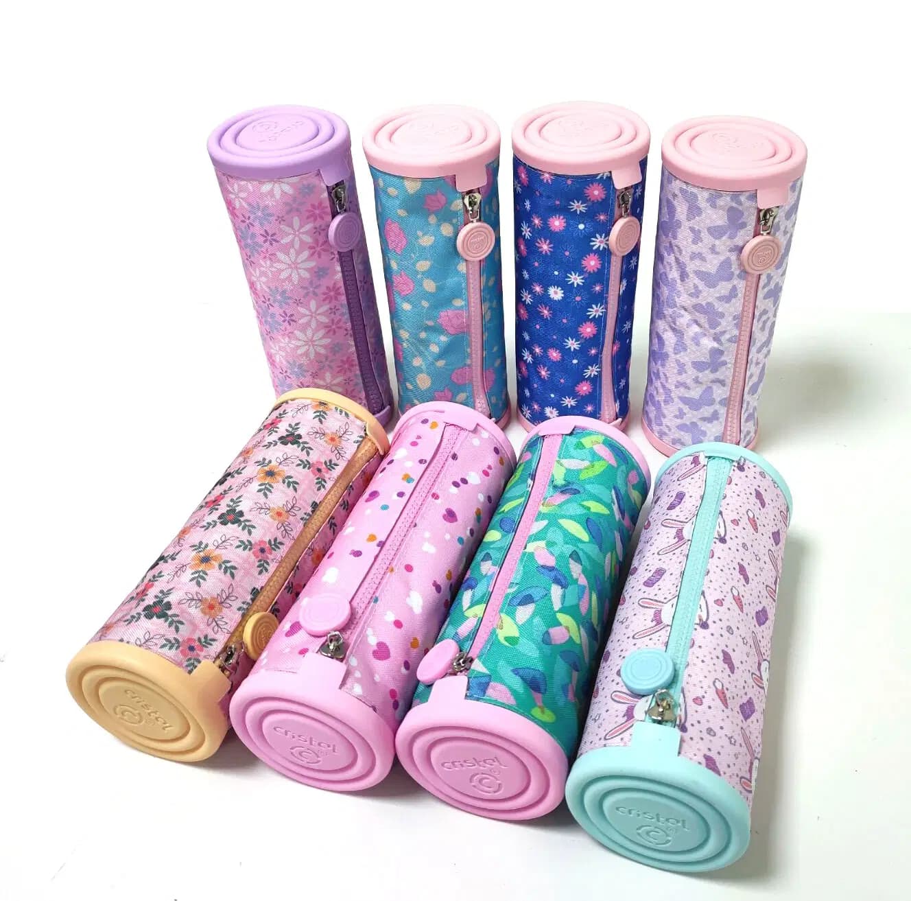Trousse Ronde Pastel Embouter en Silicon Cristal CR-1305