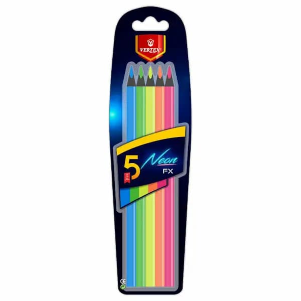 Crayon Couleur Max Neon Fx de 5 Sur Cart VS0431 Vertex 6251592989714
