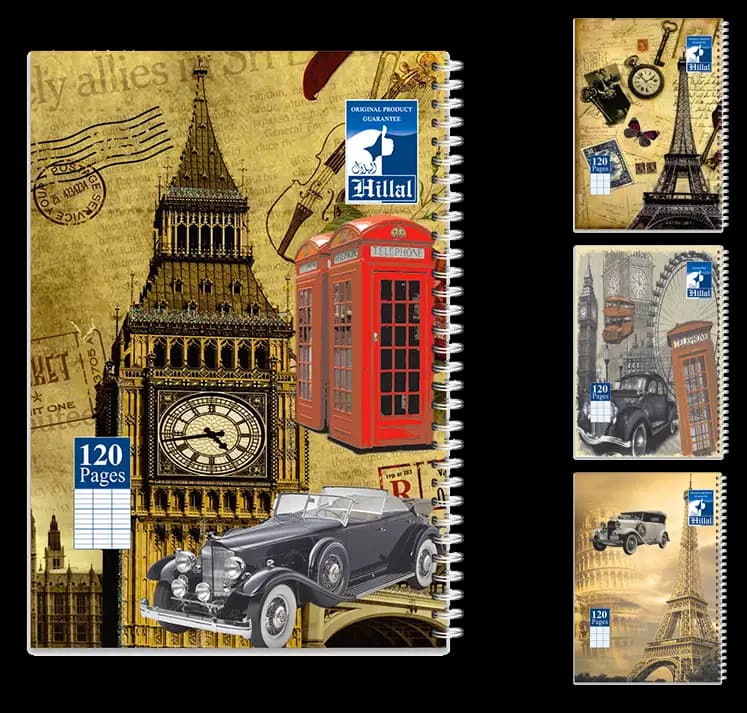 Cahier 120P Spiral Hillal