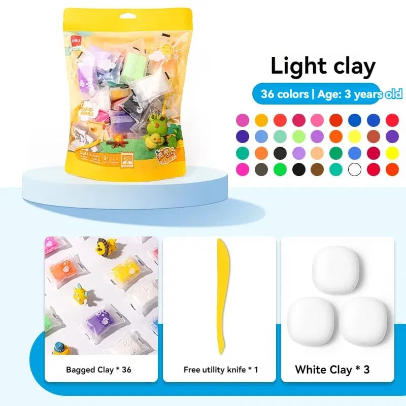 Pate a Modeler Avec Sac de 36 Couleurs 8G 2