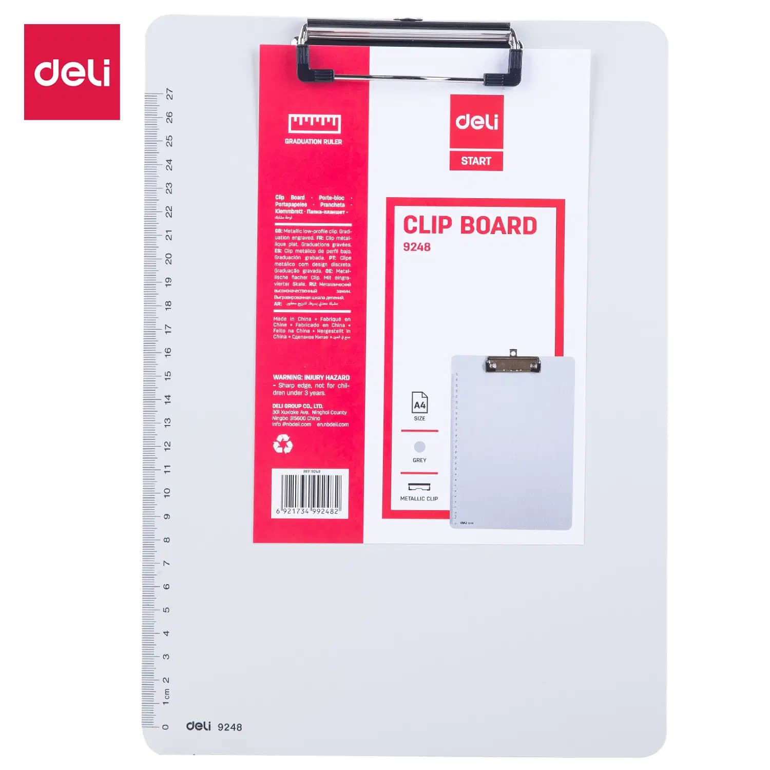 Clip Board A4 Deli Ref 9248
