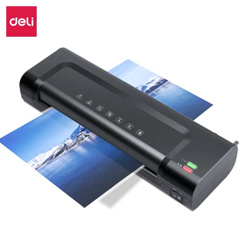 Plastifieuse de BUREAU(A4/70-100MIC/280MM-MIN/360W) Deli 14375