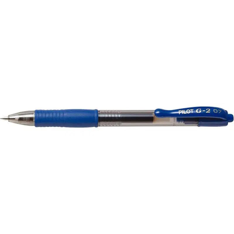 Stylo Gel Retractable G-2 Bleu et Noir 0.7 Bleu 0.7 Mm Pilot S20/051677 2