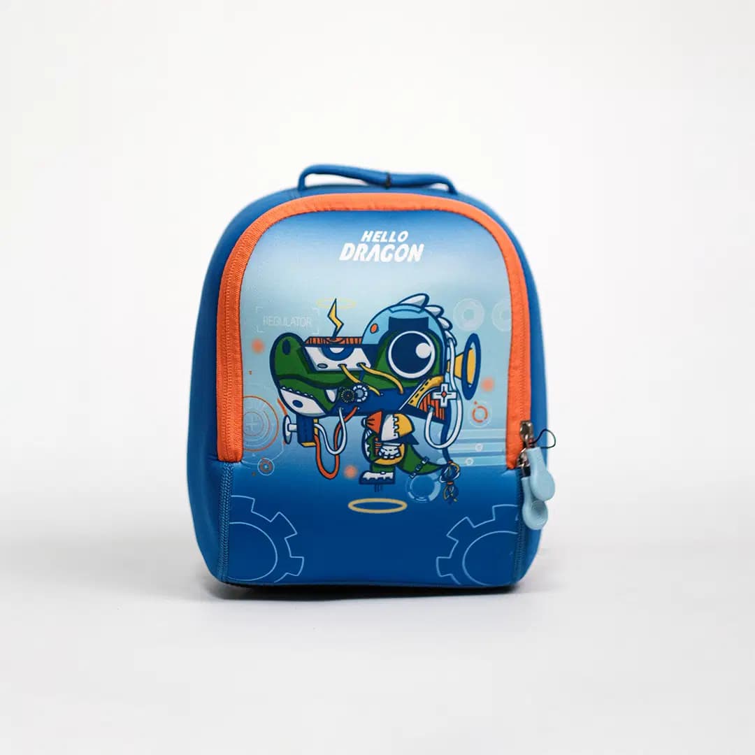 Sac a Dos Ergonomique Hello Dragon Bleu Ciel Ref NPB21059S-BC