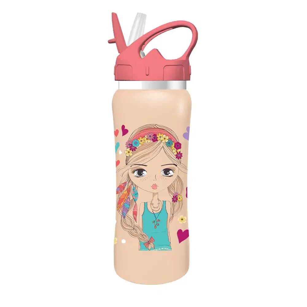 Gourde 500ML Stainless Steel 6.8X22.5 Must 4 Designs 585698