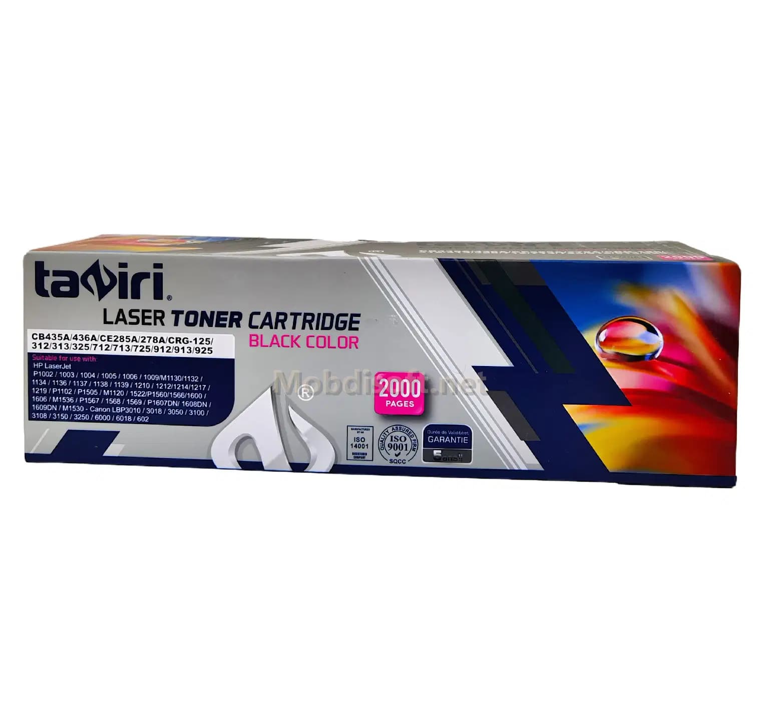 Cartouche Laser Toner Universal CB435A/436A/CE285A/278A Taziri TZ0157