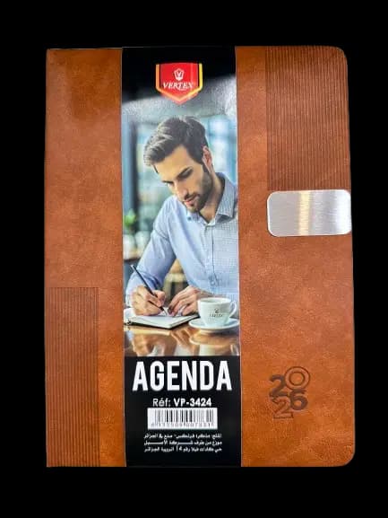 Agenda Bureau 2026 Marron / Miel / Vert / Bleu