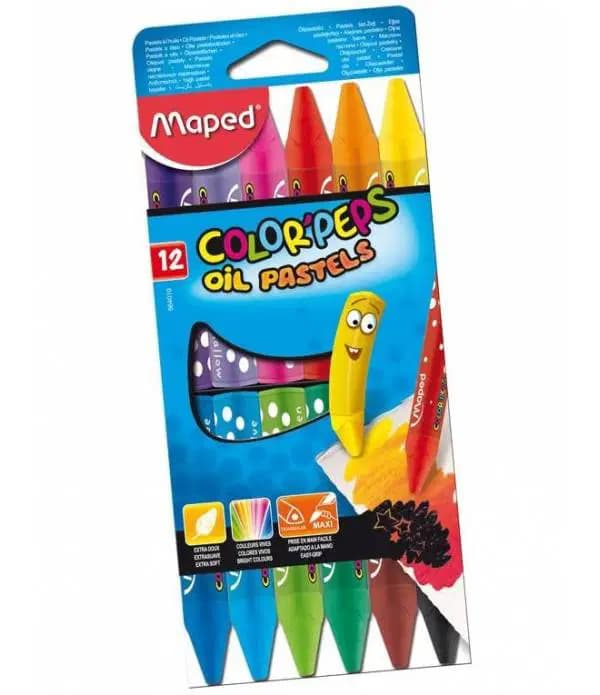 Crayon Pastel a L'huile de 12 Maped