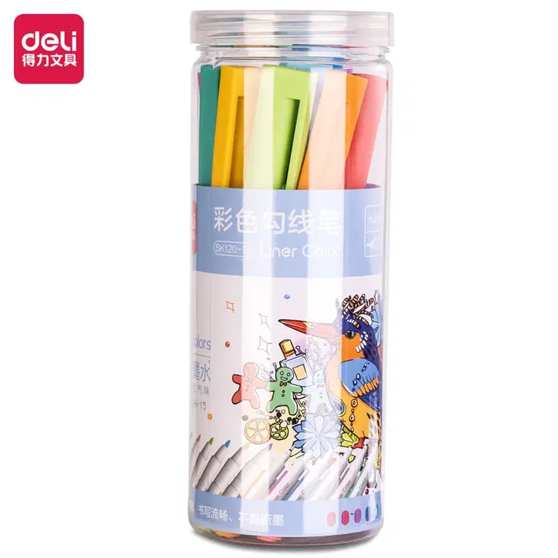 Feutre Cool Deli Bte Ronde de 12 Pcs SKI120-12