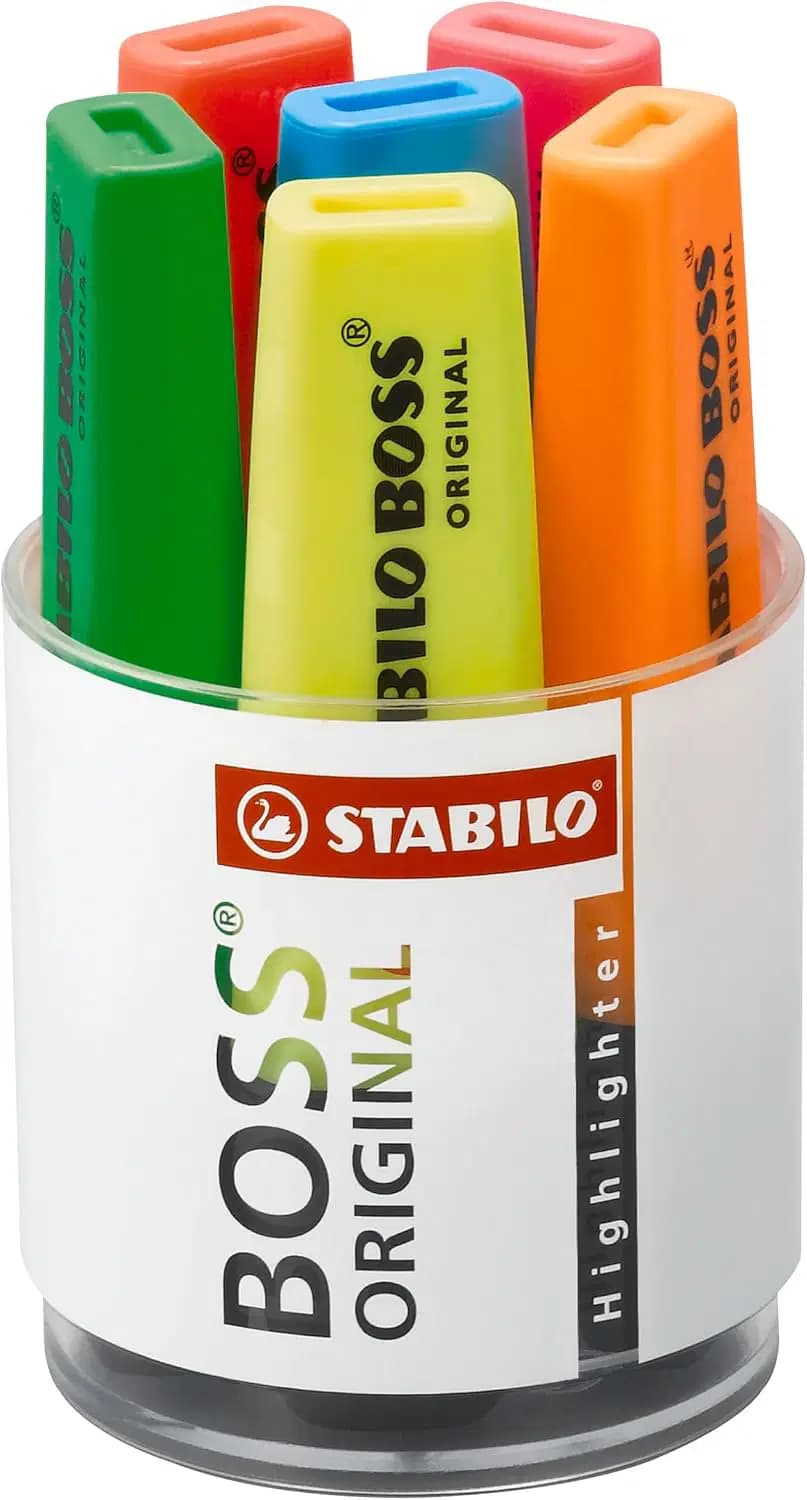 Souligneur Boss Fluo Jeu de 6PCS Ref STBLO_7006
