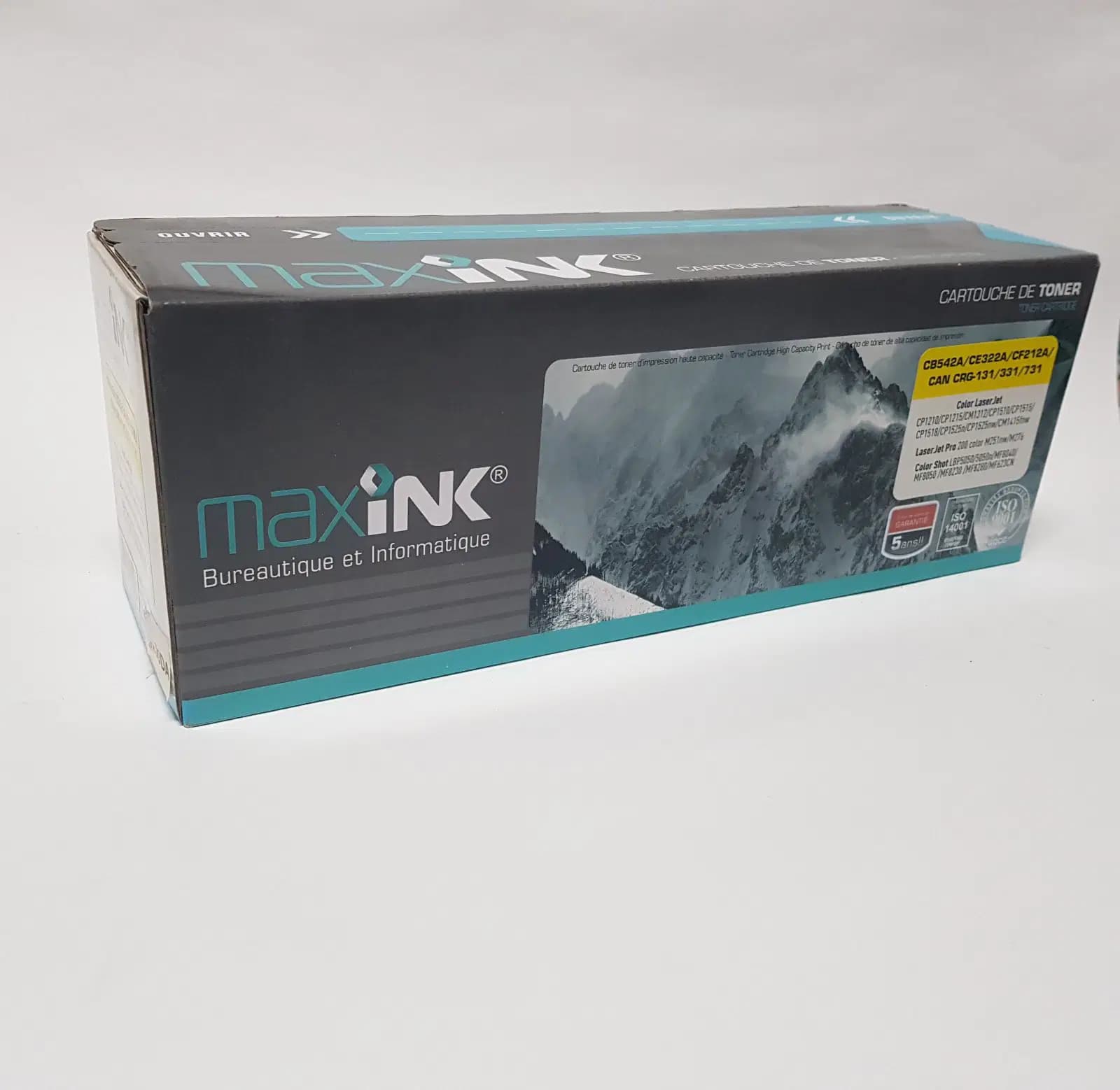 Cartouche Laser Tonner Canon 542A MF8040/MF8050/MF8230/MF8280 Yellow Maxink