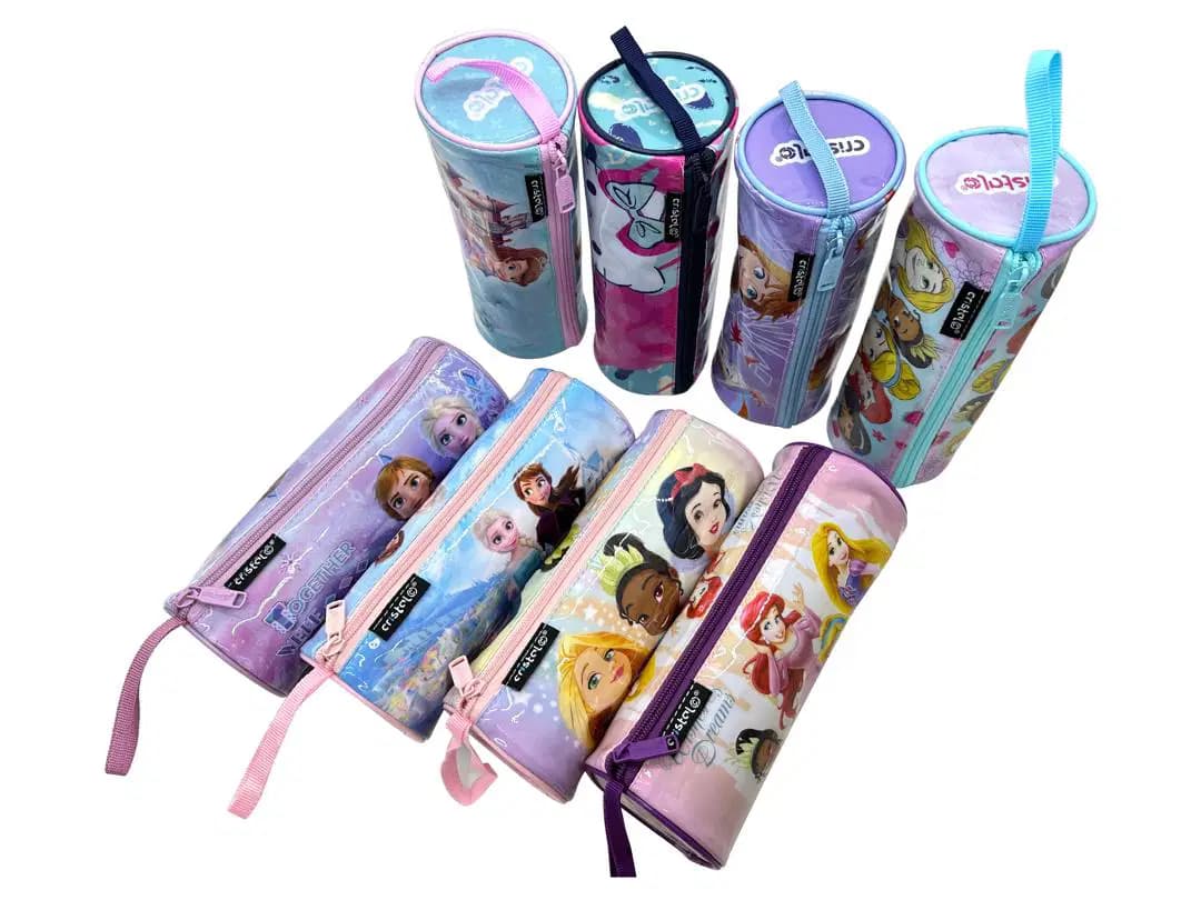 Trousse Wd Fantaise Pvc Ronde Fille Cristal CR-1366 - Cristal