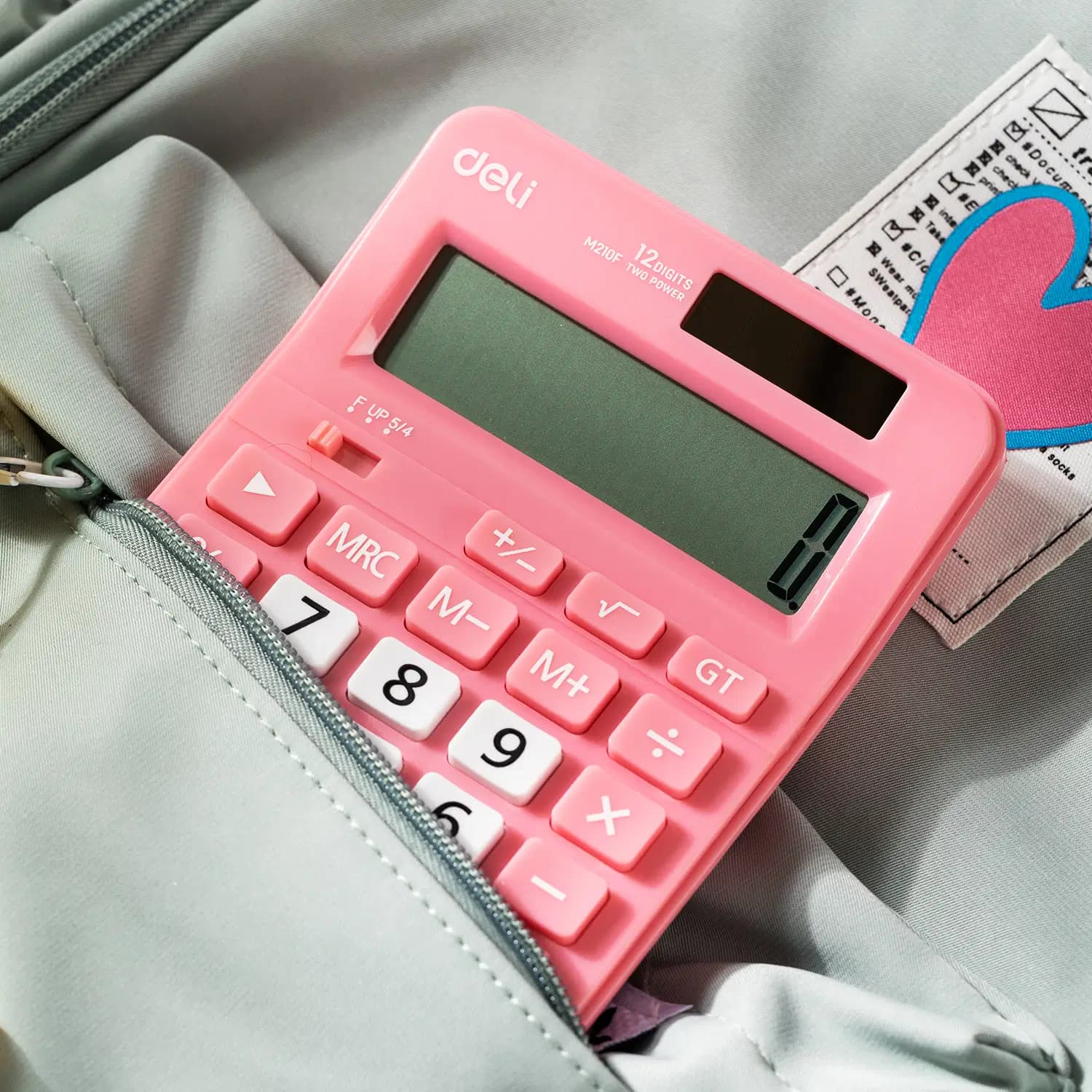Calculatrice de Bureau 12 Chiffres 108.7*152.1*29.8MM Pink 2