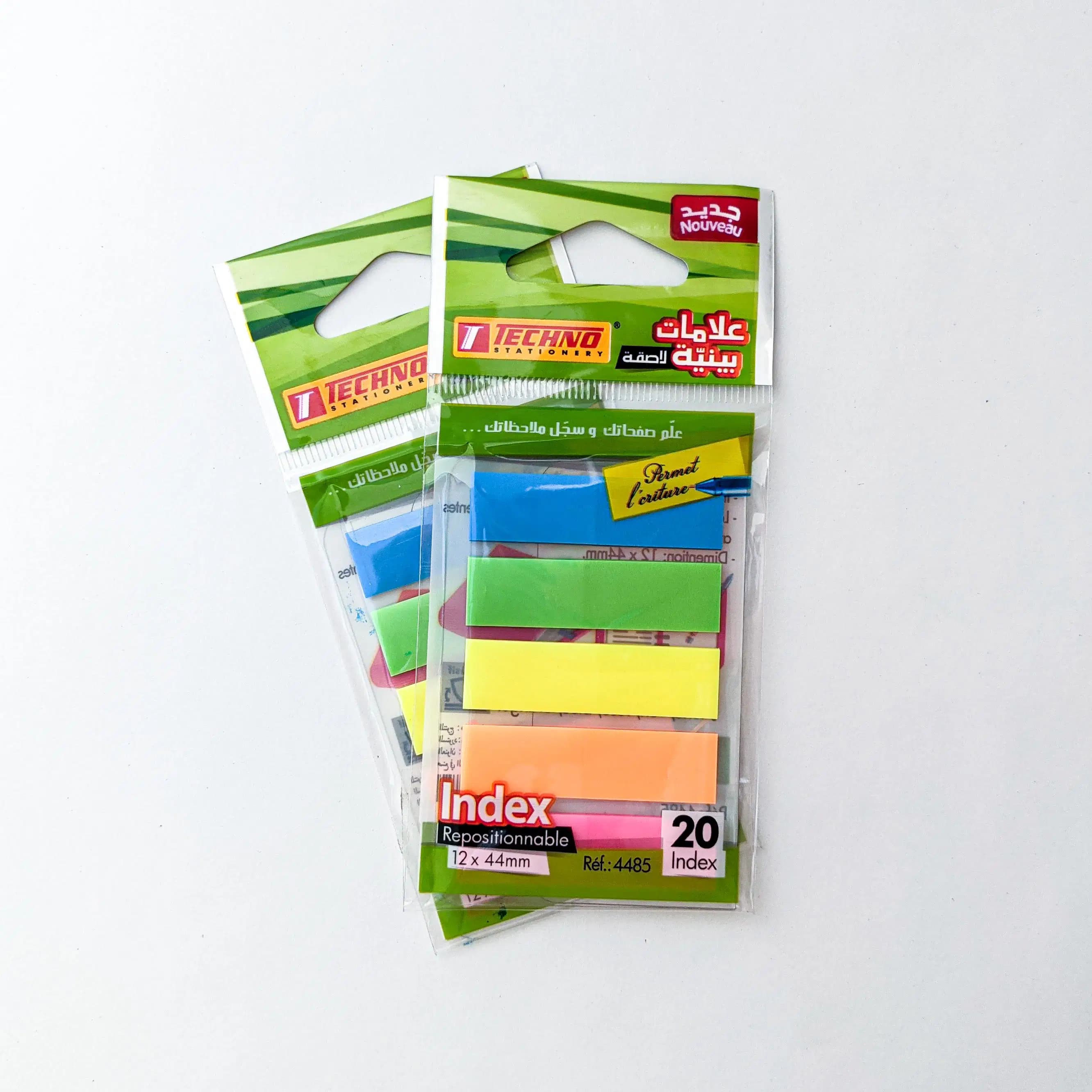 Marque Page Adhesive 5 Couleur Techno 4485 2