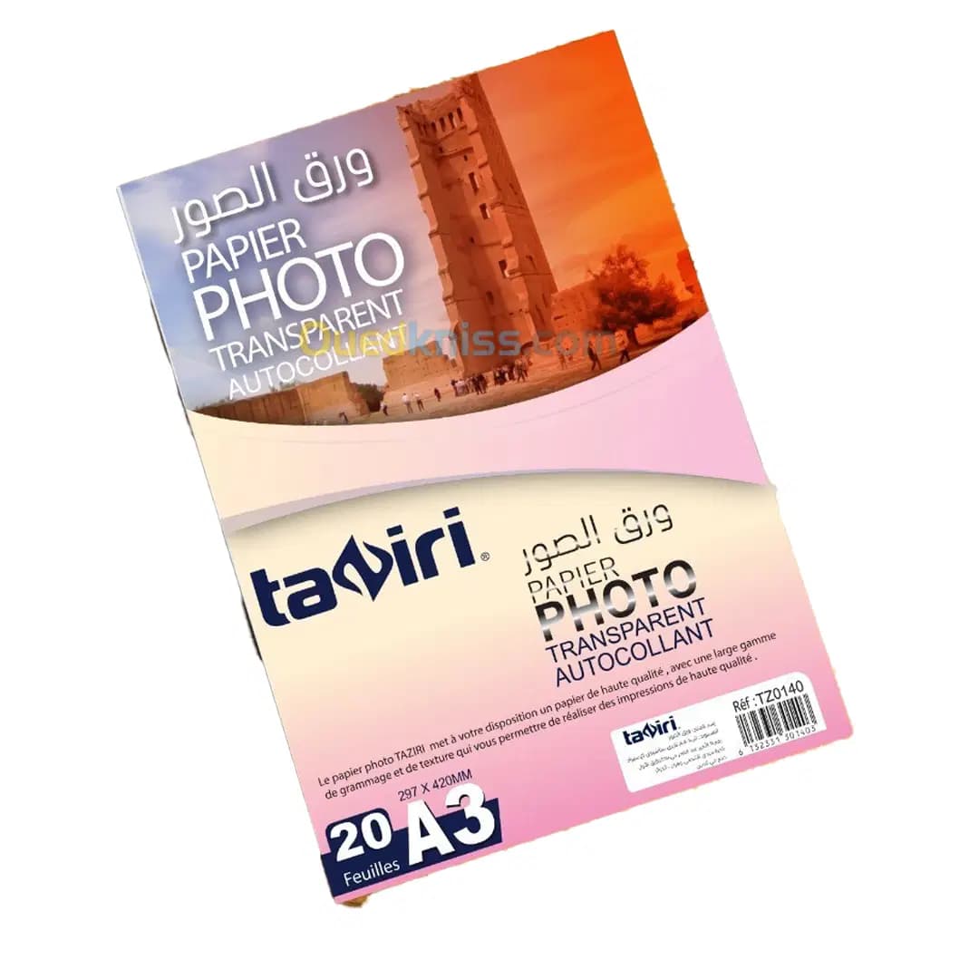 Papier Photo Trnsprent Autcollant A3 20F TZ0140