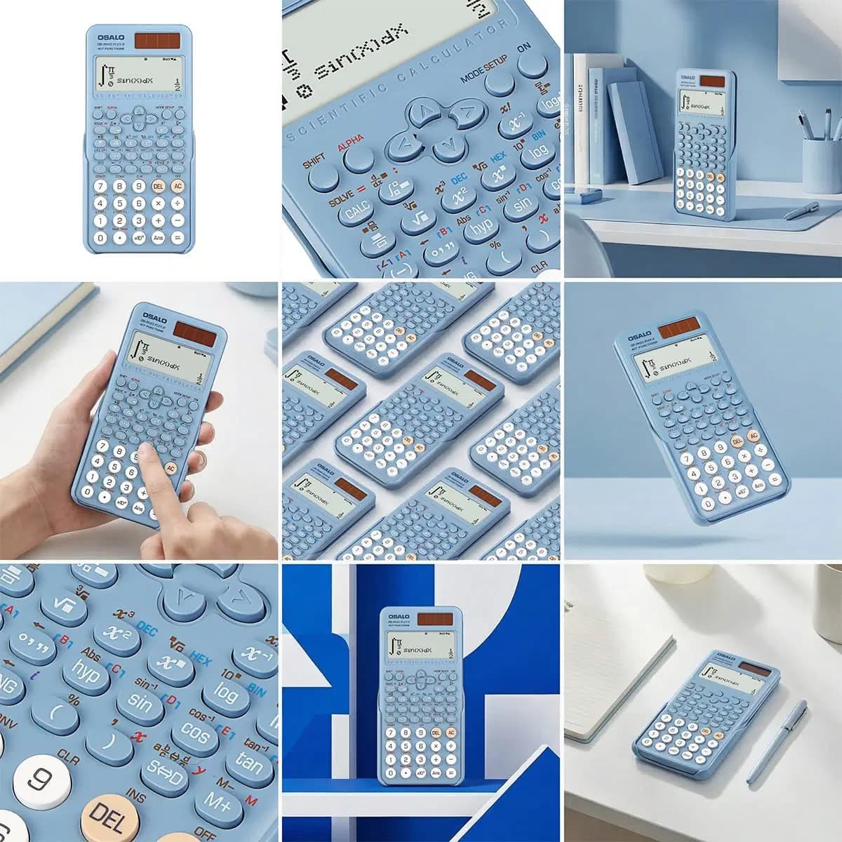 Osalo Calculatrice Scientifique Série Ii - 417 Fonctions OS-991ES Plus Ii Blue 6
