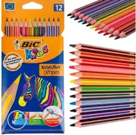 Crayon Couleur de 12 Bic Evolution Stripes BIC950522 2