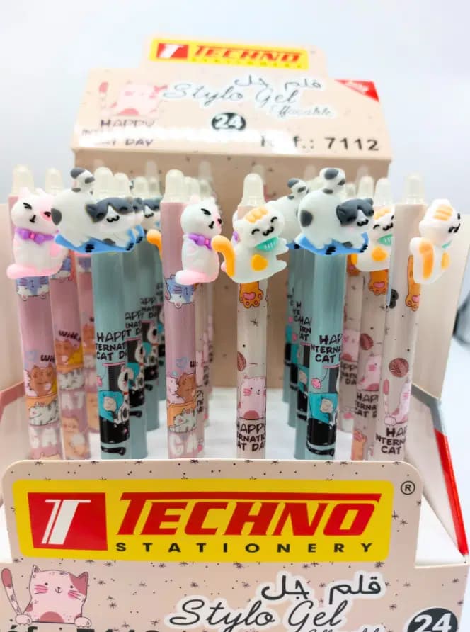 Stylo Gel Faintaisie Effacable Cat Ref 7112