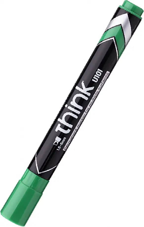 Marqueur Permanent Tete Coupee Vert Deli U10150