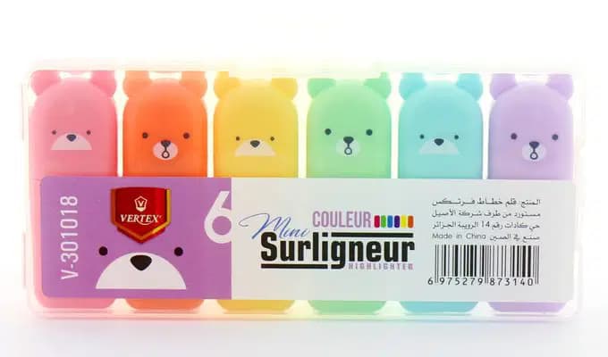 Marqueure Fluoriscent DE6/BOX 12/BOX Pvc Display V301018