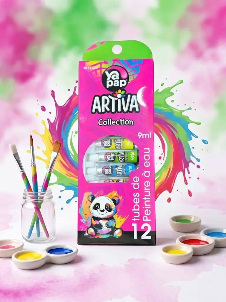 Peinture a Eau 9ml de 12 Yapap YA14122