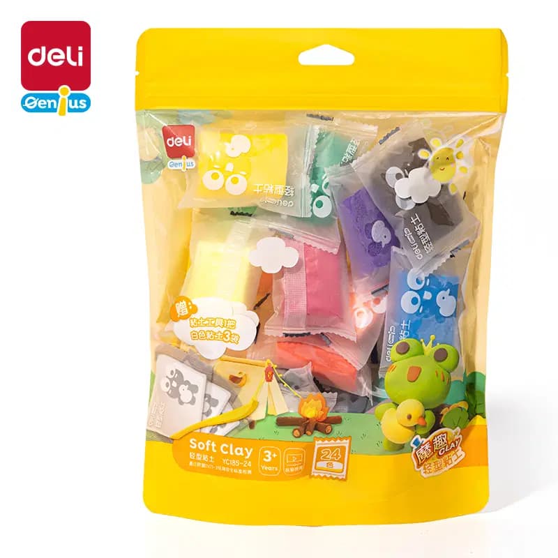 Pate a Modeler Avec Sac de 24 Couleurs 8G YC185-24
