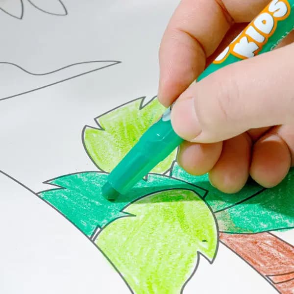 Cire Pour Ecolier Twistable Pochete de 12 Coleurs Kids Deli Ref C223-12 5