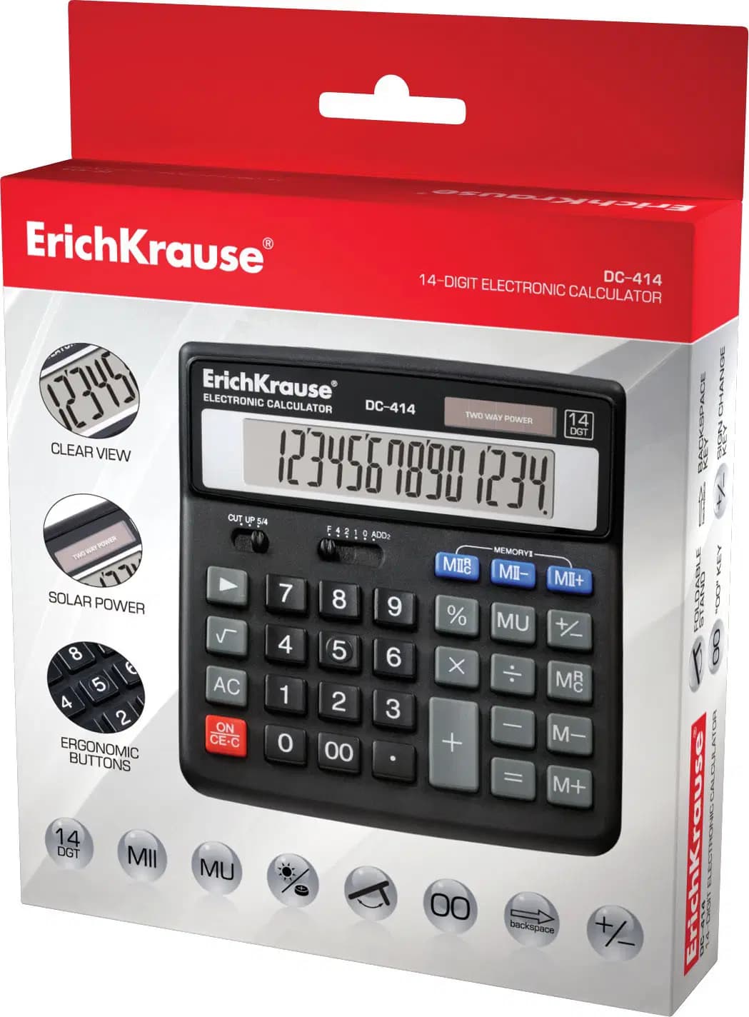 Calculatrice 14 Chiffres DC-414 EK-40414