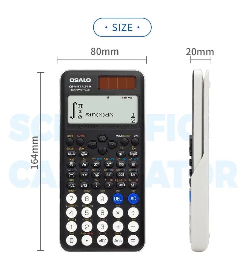 Osalo Calculatrice Scientifique Série Ii - 417 Fonctions OS-991ES Plus Ii Black 4