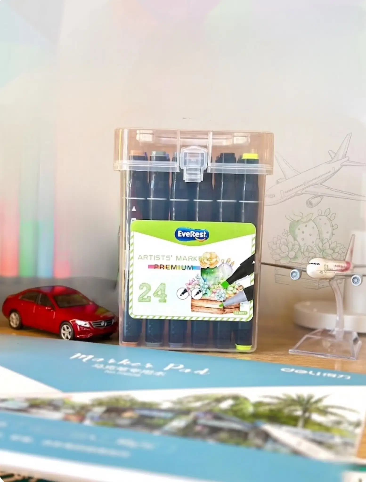 Marqueur Artiste Boite de 24 Couleurs Everest EV4051