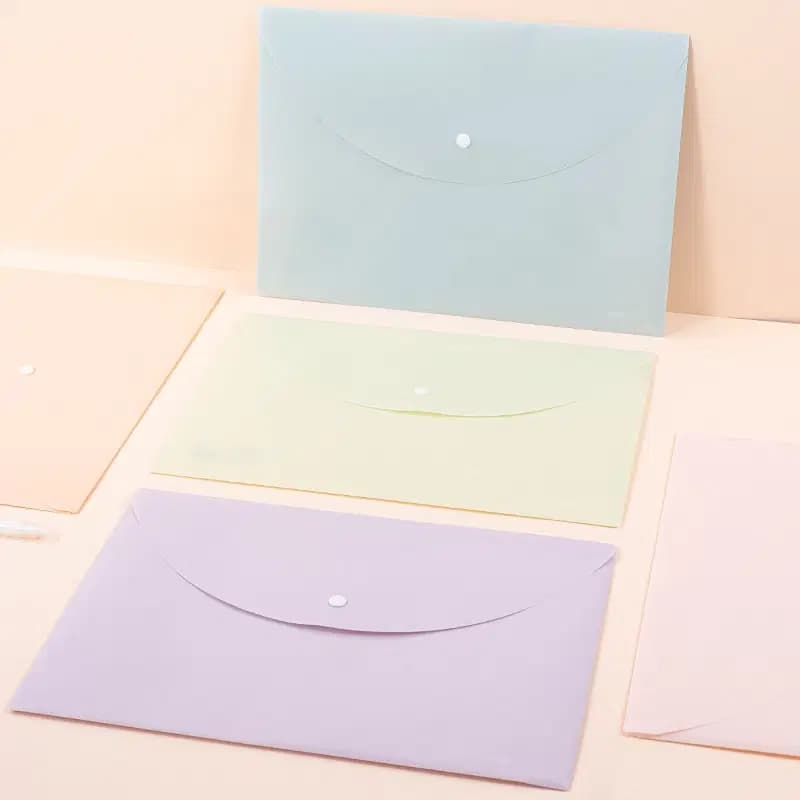 Pochette Pour Documents a Button 0.16mm Deli F731 2