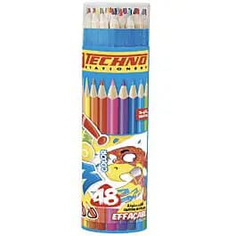 Crayon Couleur de Wow Efacable Boite Rond de 48 Cl Techno 5807 0703625658075